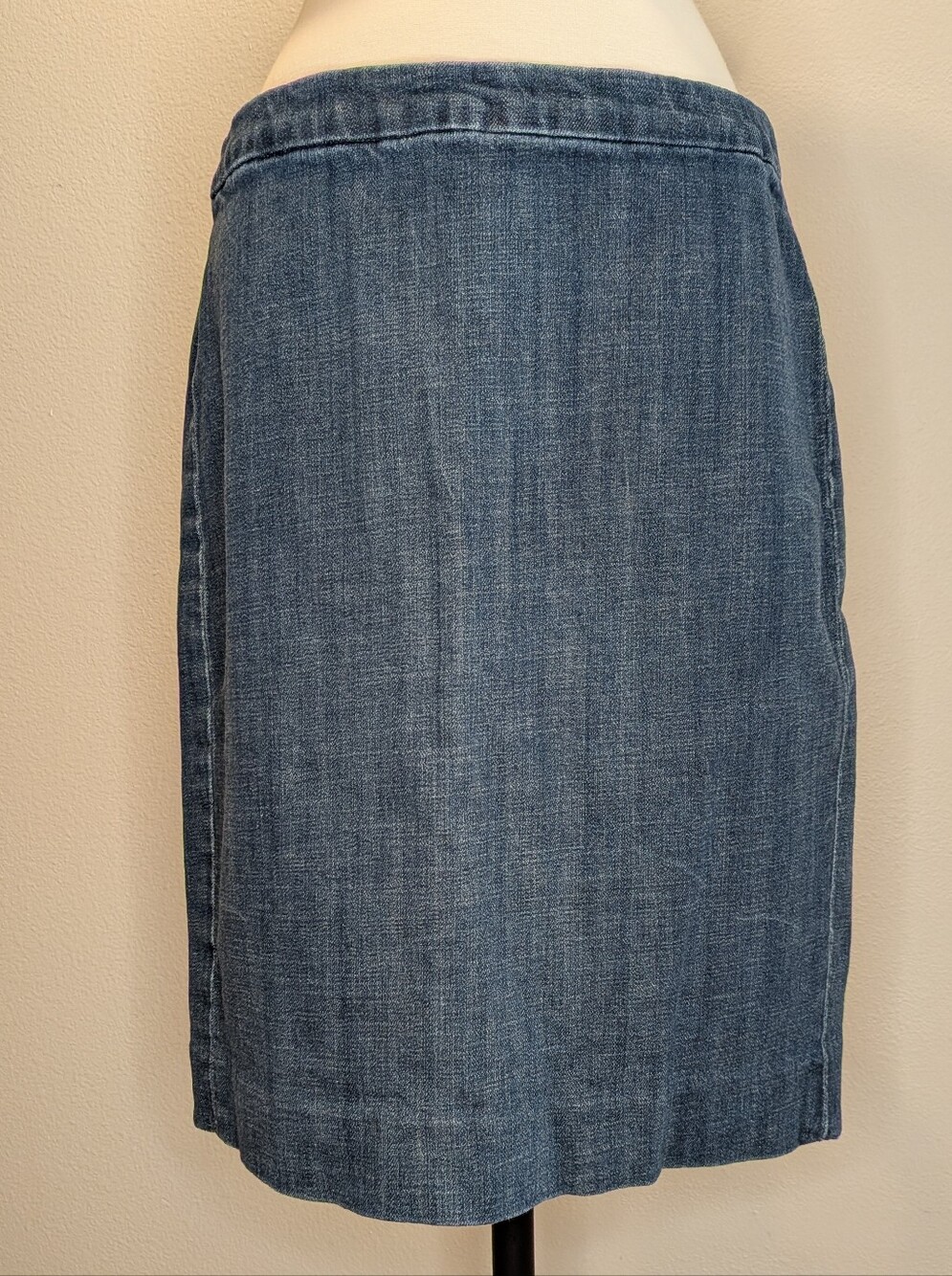 J. Crew Indigo Denim Pencil Skirt - Cotton & Spandex Blend